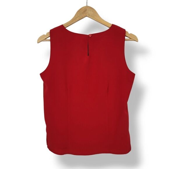 Vintage 90s Y2K Impressions Sleeveless Shell Top in Red Size Small - Picture 2 of 7